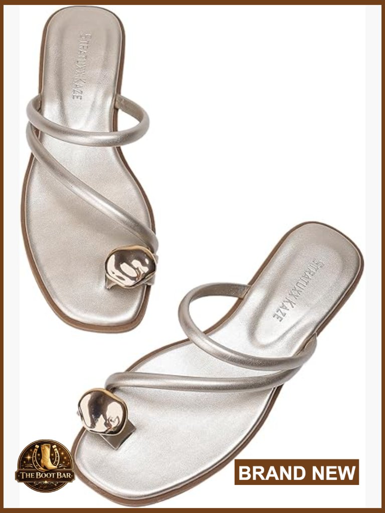 Classic Thong Flat Sandals With Cushioned Insole - Open Toe Slip-On